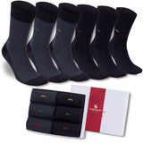 Men’s Bamboo Dress Socks 6-Pack – Assorted Colors