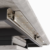 62.4" extendable 78.15" dining Table Set for 6-8 Person for Dining Room,C-shaped Tube Soft padded armless dining chair and Very large Dining Room Table Kitchen Table Chair Set with metal Legs