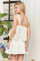 ADORA Ruffled Tiered Crop Top