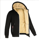 Lamb Fleece Thickened Sports Casual Thickened Hooded Jacket