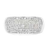 0.96 Carat Genuine White Diamond .925 Sterling Silver Ring