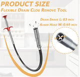 60CM Sewer Dredger Spring Pipe Dredging Tool Household Hair Cleaner Drain Clog Remover Cleaning Tools Household For Kitchen Sink Kitchen Gadgets