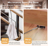 60CM Sewer Dredger Spring Pipe Dredging Tool Household Hair Cleaner Drain Clog Remover Cleaning Tools Household For Kitchen Sink Kitchen Gadgets