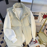 Men's Loose-Fit Stand-Up Collar Vest Jacket