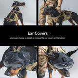 K9 Tactical Canine Head Mask Training Goggles Protective Face Shield
