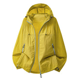 Mens Summer Hooded Sun-Protective Lightweight Jacket