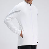 Mens Fitness Running Training Stand-Neck Windbreaker Jacket