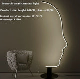 Nordic Art Face Floor Lamp Designer Bedroom Study