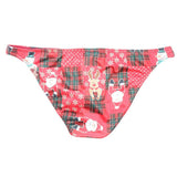 Men's Printed Breathable Underwear, Low Waist Triangle Pants