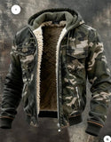 Men's Fleece-Lined Thick Hooded Jacket