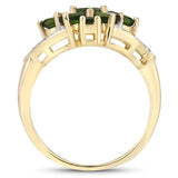 1.26 Carat Genuine Chrome Diopside .925 Sterling Silver Ring