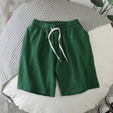 Mens Solid-Color Sports And Leisure Shorts