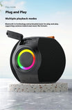 Bluetooth Speaker Portable RGB Lamp Portable Card Waterproof TWS Small Speaker