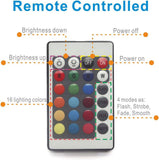 Key-controlled Seven-color 10-bulb Diving Light
