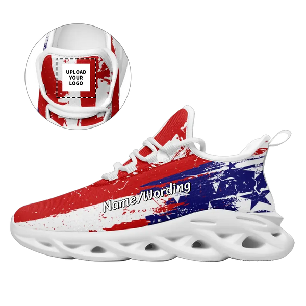 Personalized America Flag, Custom Patriotic Shoes, USA Flag, Pride Shoes,MS-23020109