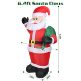 6.4ft Inflatable Christmas Giant Santa Claus
