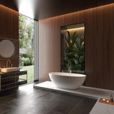 Nuvia Virella 65-Inch Luxury Freestanding Soaking Bathtub With Overflow And Pop-Up Drain (SAK69451)