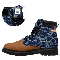 Personalized Flag Boots, Custom America Flag, Patriotic Boots,1921-23020120