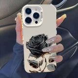 Black Gold Rose 17 Pro Max Phone Case