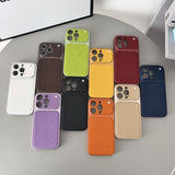 New Leather-texture Precision-holed Matte Drop-resistant Case
