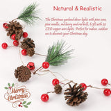 6.5Ft. 20 LED Christmas Garland with Lights