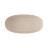 [65X33.5-Inch] Nuvia Freestanding Modern Oval Stone Resin Soaking Tub With Overflow Drain (SAK39231)