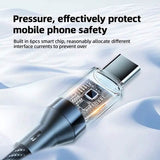 6.6 Ft. Super Fast Charging Cable 120W 6A USB to Type C Charge Cable with LCD Display