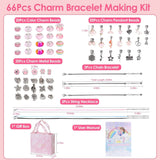 66-Pieces: Charm Bracelet Making Kit