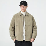 New Autumnwinter Mens Lapel Coatsimple And Warm