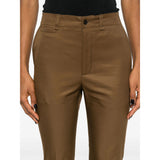 Saint Laurent Brown Trousers - Straight Trousers Women