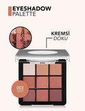 Flormar 9-Color Eyeshadow Palette Matte & Shimmer 9g