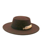 Retro AutumnWinter Wide-Brimmed Wool Jazz Hat