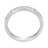 14K White Gold 1/2 cttw Diamond Band Ring (I-J Color, I2-I3 Clarity) - Size 7