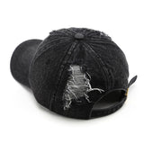 Men's And Women's Washed-out Holey Fashion Trend Baseball Caps Suitable For Outdoor And Street Hipsters To Wear Out. Retro And Unique Hats.