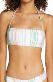 ONeill Dreamland Beach Stripe Bandeau Bikini Top, Size XS