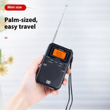 Portable Pocket FMAM Clock Control Stereo Radio