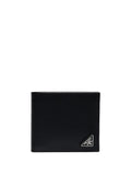 Prada Men Portafoglio Bi-Fold Con Portamonete In Pelle Saffiano