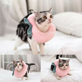Adjustable Pet Neck Cone Recovery Pet Cat Recovery Collar Cat Soft Lemon Neck Cone Adjustable Pet E Collar After Surgery, Wound Healing Protective Cat Elizabethan Collar For Kitten & Puppy