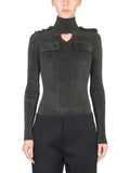 Bottega Veneta Women Maglia Military