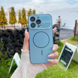 Laser-Cut Large-Window Lens Ring Magnetic Phone Case