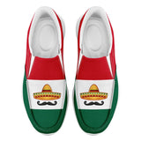 Personalized Mexico  Flag Sneakers, Custom  Comfortable and Patriotic Casual Shoes, Slip On Shoes