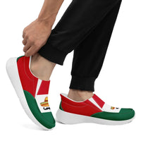 Personalized Mexico  Flag Sneakers, Custom  Comfortable and Patriotic Casual Shoes, Slip On Shoes