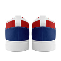 Personalized America Flag Sneakers, Custom Patriotic Slip On Shoes, Pride Unisex Canvas Shoes