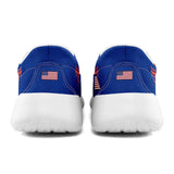 Personalized America Flag Sneakers, Custom Flag Fashion Shoes, Unisex Canvas Slip On Shoes