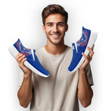 Personalized America Flag Sneakers, Custom Flag Fashion Shoes, Unisex Canvas Slip On Shoes