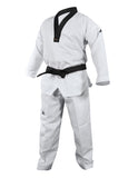 adidas Adi Start II Black V-Neck Black Belt Taekwondo Dobok Uniform - 200