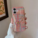 Woven-pattern Heart-shaped Cardholder