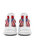Personalized America Flag Sneakers, Custom Breathable and Pride Walking Shoes, Patriotic Sports Shoes