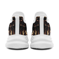 Personalized USA Flag Print Sneakers, Custom Patriotic and Pride Walking Shoes, Unisex Sports Shoes