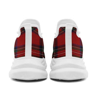Personalized Scottish Design Sneakers, Custom Vintage Plaid Breathable Shoes, Unisex Scottish-Inspired Footwear